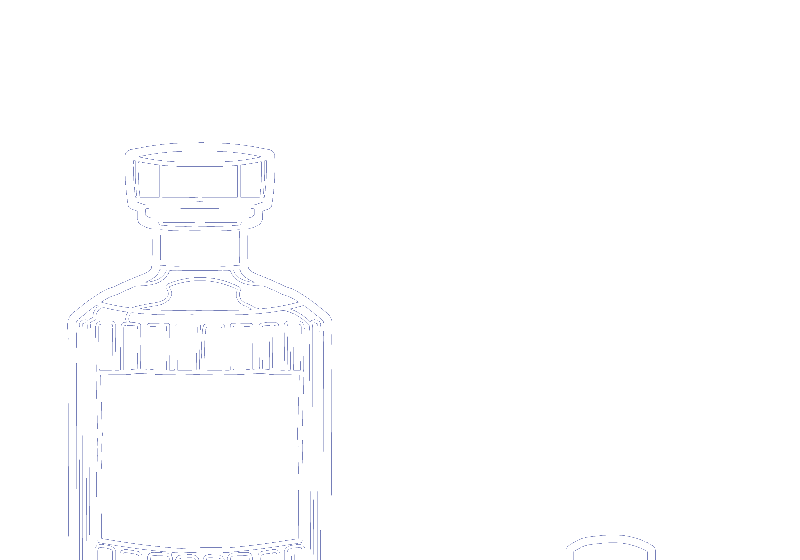 Ilustración de botellas